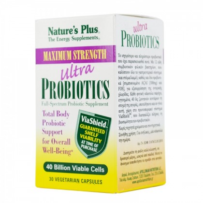 NATURE'S PLUS Ultra Probiotics Maximum Strength 30 Vcaps